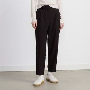 Frank and oak Women’s Pants Amelia Balloon Black Darted Pockets Wool blend Sz 10